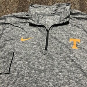 Nike Tennessee Volunteers 3XL Dri-Fit Quarter Zip Grey Pullover Golf Performance